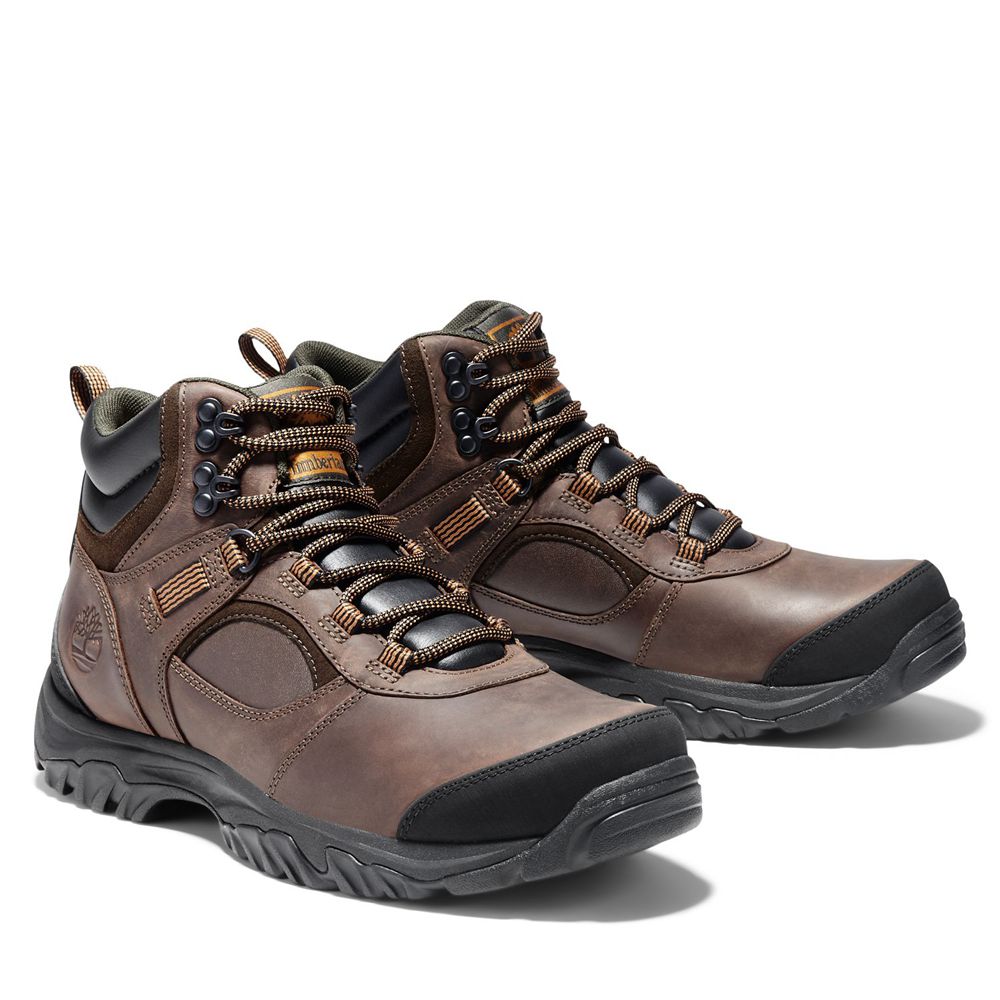 Timberland Mens Hiking Boots Mt. Major Mid - Dark Brown - India RA9260748